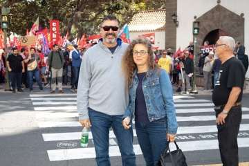 Telde en la manifestación por el Primero de Mayo en Canarias (Foto TA Y Orlando Mireles)